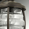 Signal Bay 1-Light Outdoor Post Lantern Oil Rubbed Bronze Clear Seeded Glass