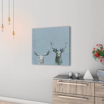 "Antler Rules" Painting Print on Wrapped Canvas