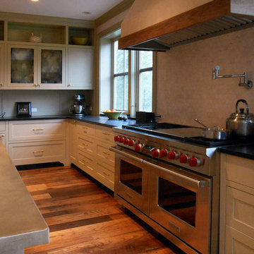 KITCHEN ~ Solid walnut tops sourced from property