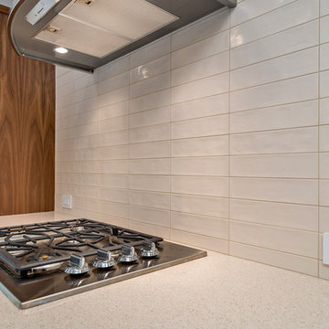 Home with Shaker Walnut Cabinets and Somerset Oak Floors
