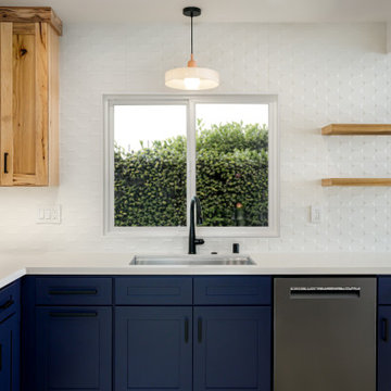 Modern eclectic Blue & Hickory kitchen in Burbank