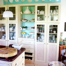 display of kitchen collectables