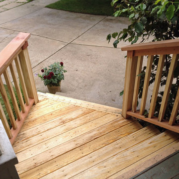 Right Angle Turn Deck Steps Rebuild