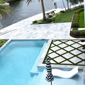 South Florida landscape pool patios