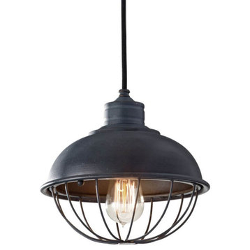 Generation Lighting Urban Renewal 1 Light 10 Inch Pendant In Antique Forged Iron