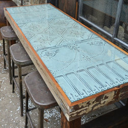 Reclaimed Bead Board Walls Studs & Ceiling Tiles - Table Tops And Bases