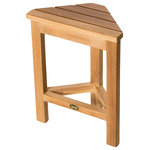 ARB Teak & Specialties - Teak Corner Footrest Coach 15" (37 cm) - The Coach teak wood corner footrest designed by ARB Teak & Specialties protects your back and helps you balance when it comes to washing your feet or shaving your legs. If your shower doesn’t have enough space for a bench, or you’d rather not sit, this footrest is the solution you’ve been looking for.