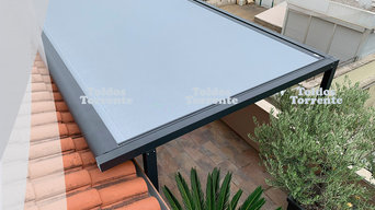 pergola aluminio con iluminación led integrada