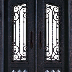 Neo-Classical Double Entry Doors - Front Doors