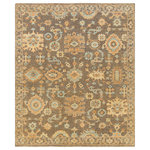 Livabliss - Cappadocia CPP-5032 Rug, Brown, 9' x 13' - The Cappadocia Collection showcases traditional inspired designs that exemplify timeless styles of elegance, comfort, and sophistication. With their hand knotted construction, these rugs provide a durability that can not be found in other handmade constructions, and boasts the ability to be thoroughly cleaned as it contains no chemicals that react to water, such as glue. Made with NZ Wool, Viscose in India, and has Low Pile. Spot Clean Only, One Year Limited Warranty.
