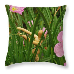 "Into the Jungle" from 14" x 14" to 26" x 26" Throw Pillow by Heather J. Kirk - - Home Decor