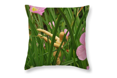 "Into the Jungle" from 14" x 14" to 26" x 26" Throw Pillow by Heather J. Kirk -