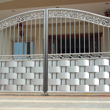 modern stainless steel gates
