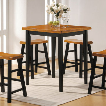 Gaucho 5-Piece Pack Counter Height Set, Oak