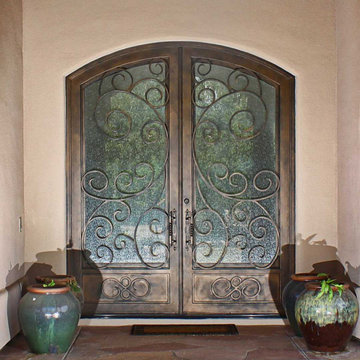 Barcelona Iron Entry Doors & Kick Plates