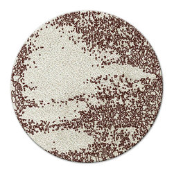 YUPIK round hand-tufted botanical silk rug by BRABBU - Rugs