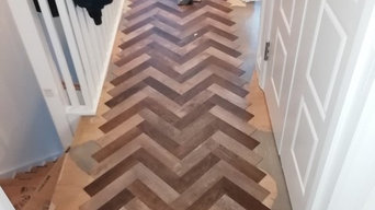 mix of flooring from first few months of 2019 Karndean herringbone