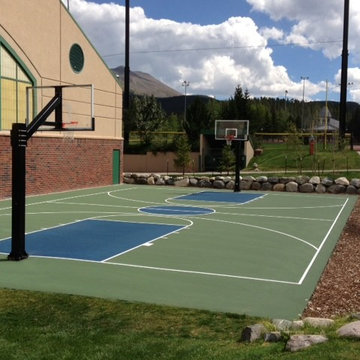Mike B's Hercules Diamond Basketball System on a 40x63 in Breckenridge, CO