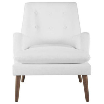 Addison Upholstered Lounge Chair, White