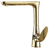 Friuli Antique Copper Single Handle Gold Kitchen Faucet