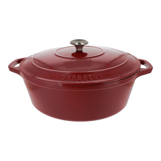 Chasseur 3.25-Quart Red French Enameled Cast Iron Round Dutch Oven