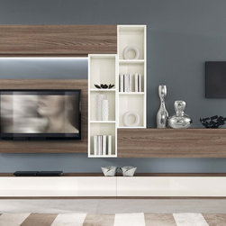 Contemporary Italian Wall Unit VV 3905 - $2,935.00 - Entertainment Centers And Tv Stands