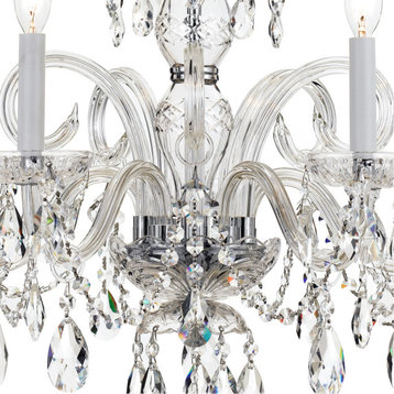 Crystorama 1005-CH-CL-MWP 5 Light Chandelier in Polished Chrome