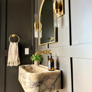 Calacatta Viola Marble Sink – A Sculptural Statement in Natural Stone