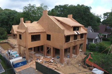 Example of an exterior home design in Atlanta