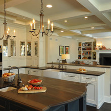 White cabinetry/family room.