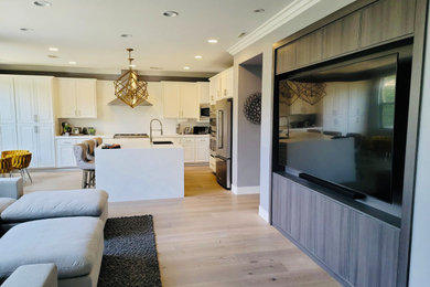 Kitchen remodel, custom island and entertainment center