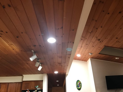 Paint Pine Wood Ceiling White Or Remove Or Leave It Home Help