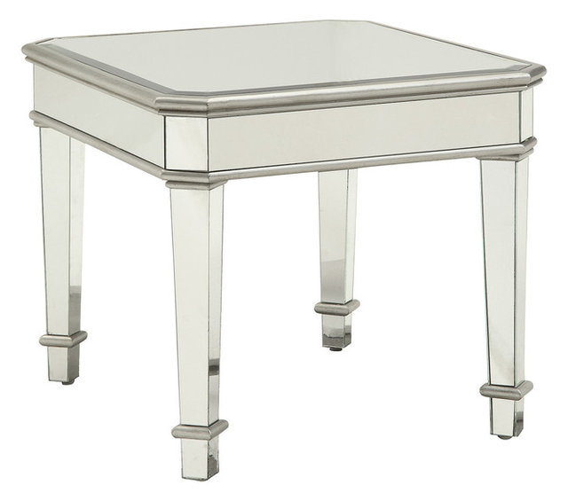 Square Mirrored End Table Contemporary Side Tables And Square Mirrored End Table
