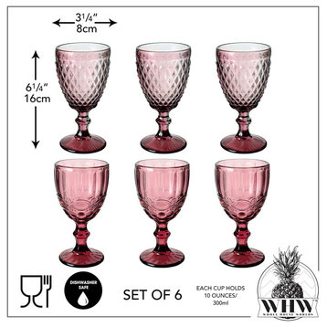 6 Piece Wine Goblet Set