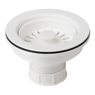 KOHLER Duostrainer 4-in Almond Plastic Kitchen Sink Strainer