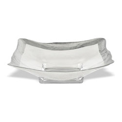 Square Silver Leaf 12" Bowl - Products