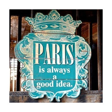 TURQUOISE PARIS SIGN