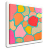 Turquoise Confetti Framed Canvas Tropical Abstract Wall Art