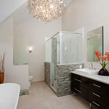Modern Eclectic Master Bathroom- North Wales, PA