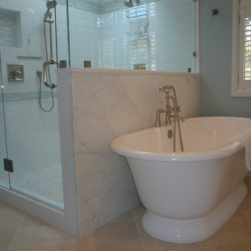 Traditional Marble Master Bathroom