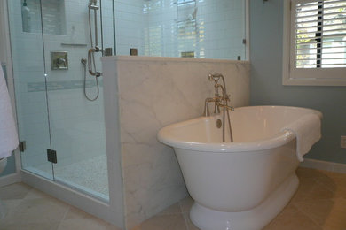 Traditional Marble Master Bathroom