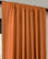 Harvest Orange Faux Silk Taffeta Curtain Single Panel, 50"x120"