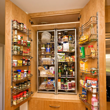 Bay Area european-style kitchen pantry