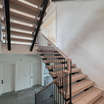 Project #122 | Freestanding Steel & Wood Staircase