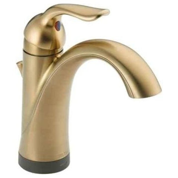 Delta Lahara 1-Handle Bath Faucet with Touch2O.xt Technology, Champagne Bronze