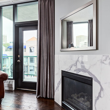 A bedroom fireplace: the height of warmth