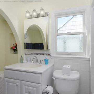 Pretty Bathroom with New Privacy Window - Renewal by Andersen Queens