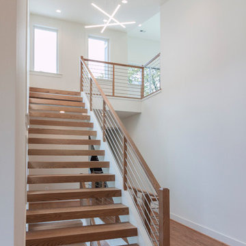 Project #48 | Contemporary Staircase with Warm Tones