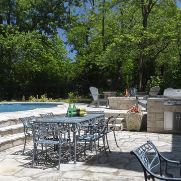 Reflecting look of home with overall pool design