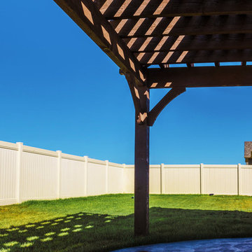 12' x 24' 11" Attached Timber Frame DIY Pergola Kit for Backyard Patio